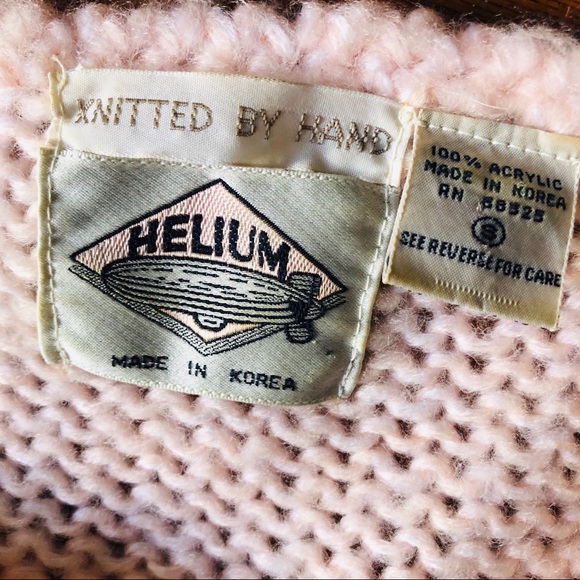 VINTAGE 80s Pastel Cable Knit Sweater - Picture 5 of 10